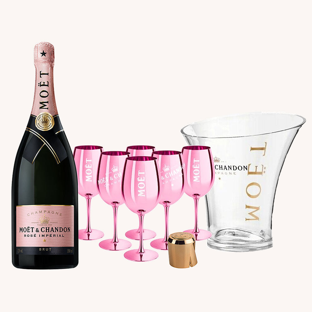 Where to buy Moet & Chandon Brut Imperial Rose with Glasses, Champagne,  France