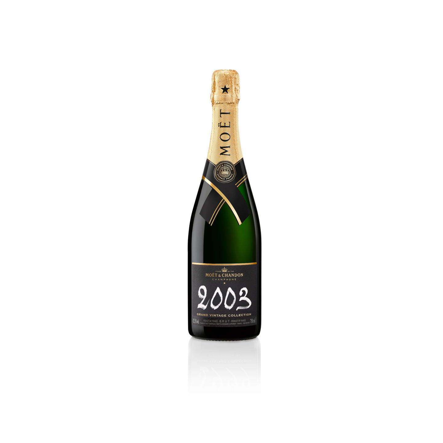 Moët Grand Vintage Collection 2003 with Wooden Giftbox