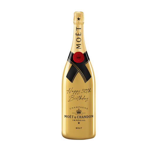 Personalised Gold Moët Impérial Magnum