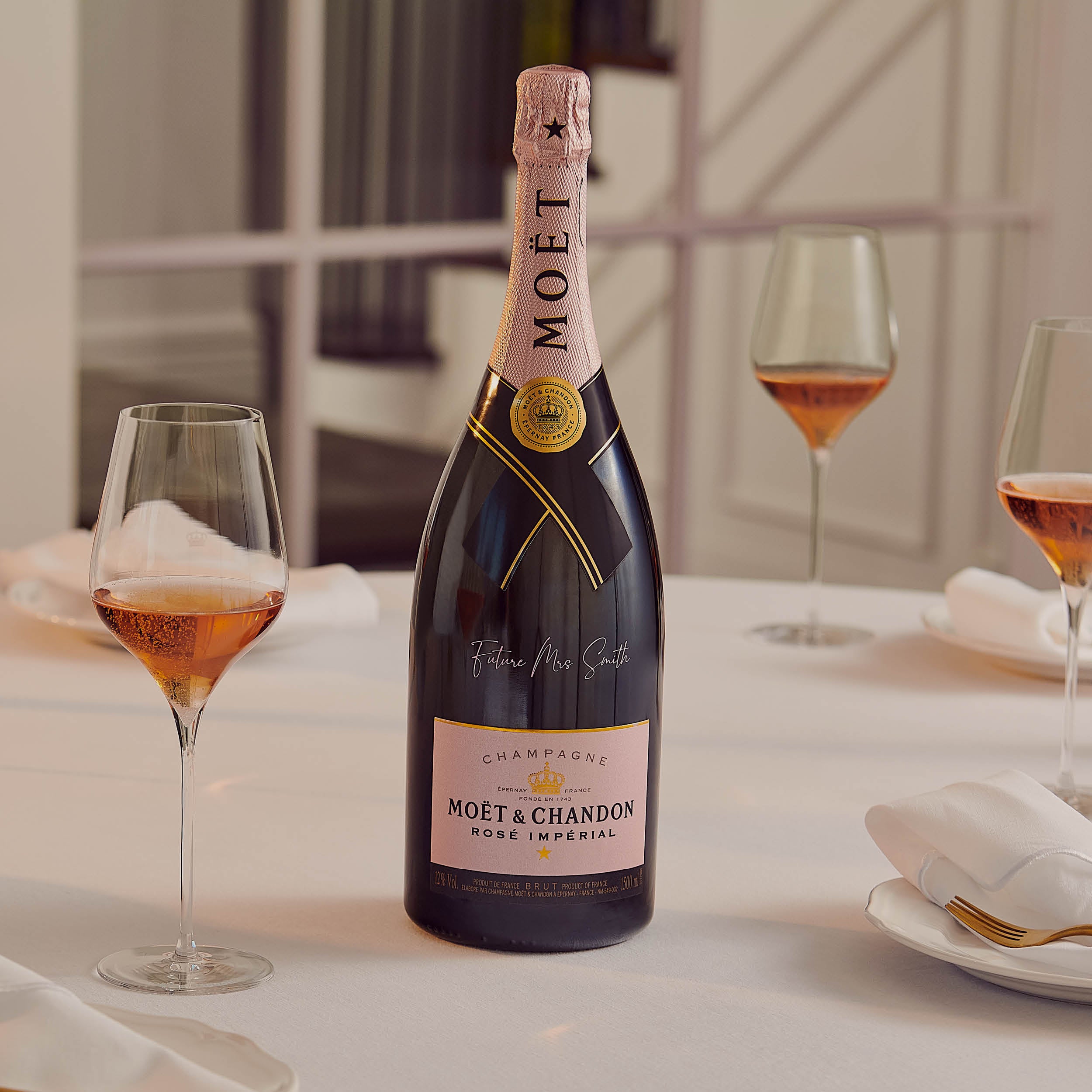 Personalised Moët Rosé Impérial