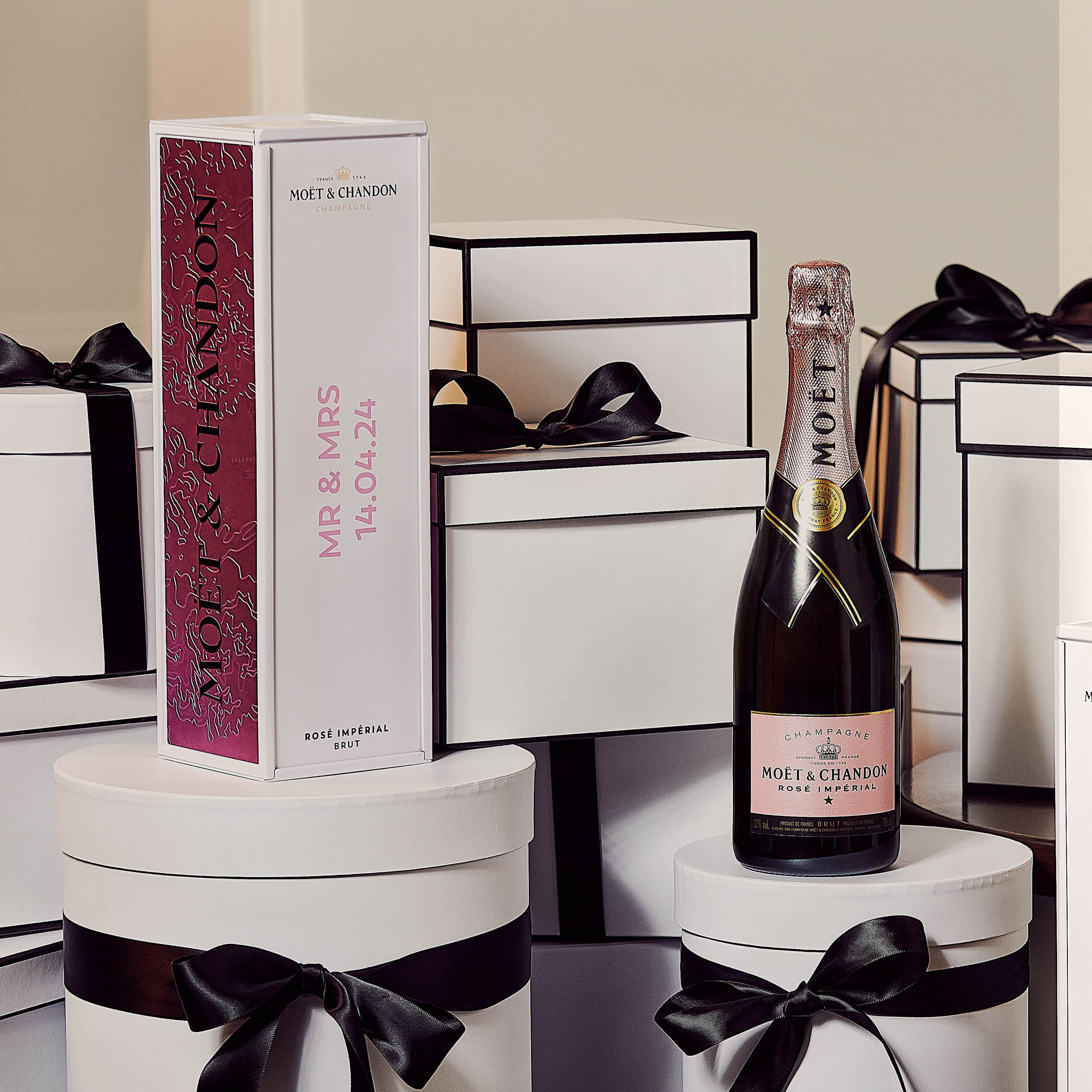 Personalised Moët Rosé Impérial 